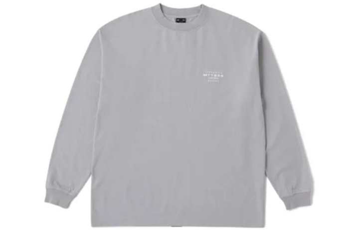 New Balance New Balance T Shirts Men's Gray Crew Neck Moderate Straight Fit