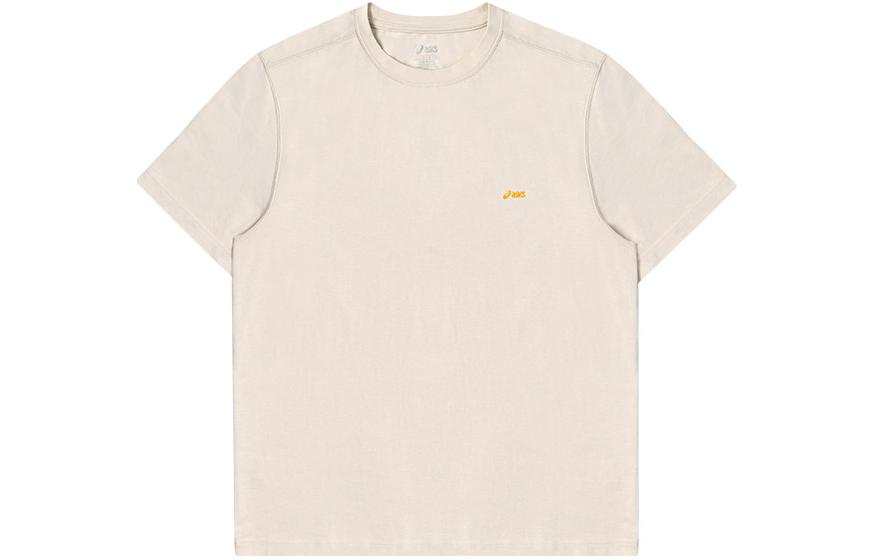 ASICS ASICS T Shirts Unisex Beige Crew Neck Moderate Other