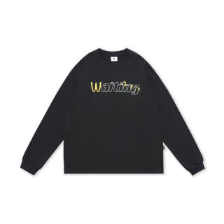 WAITINGWAVE T Shirts Unisex Crew Neck Moderate Straight Fit
