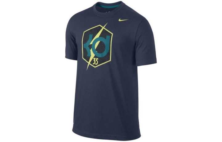 Nike Nike T Shirts Men's Blue Crew Neck Moderate Straight Fit
