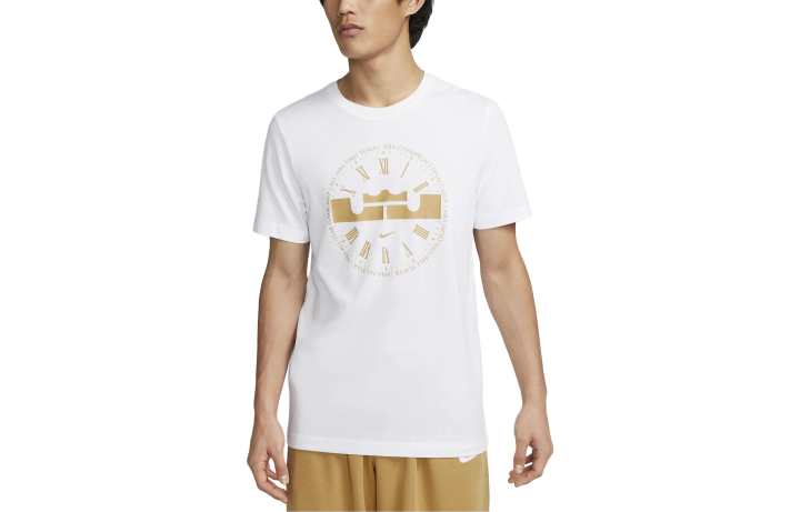 Nike Nike T Shirts Men's White Crew Neck Moderate Straight Fit