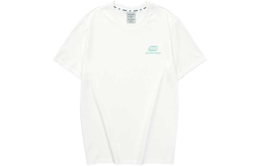 Skechers T Shirt Unisex Marshmallow White