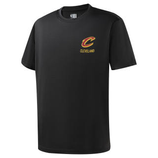 NBA Team Culture Collection T Shirts Unisex Black Crew Neck Thin Straight Fit