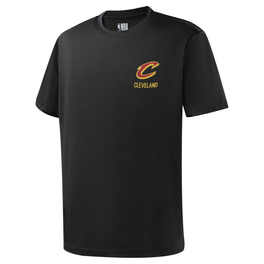 NBA Team Culture Collection T Shirts Unisex Black Crew Neck Thin Straight Fit