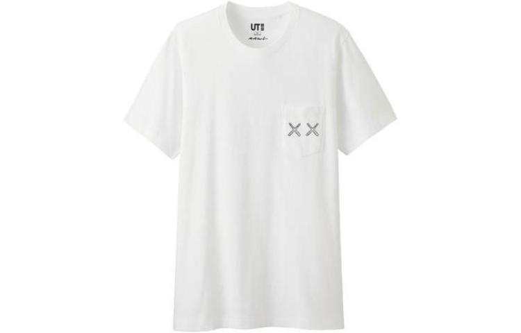 UNIQLO T Shirts Unisex White Crew Neck Moderate Straight Fit