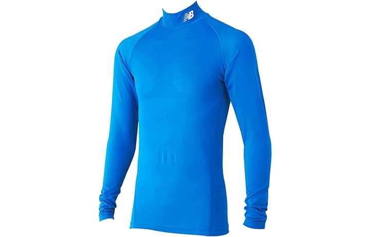New Balance New Balance T Shirts Men's Blue Stand Collar Moderate