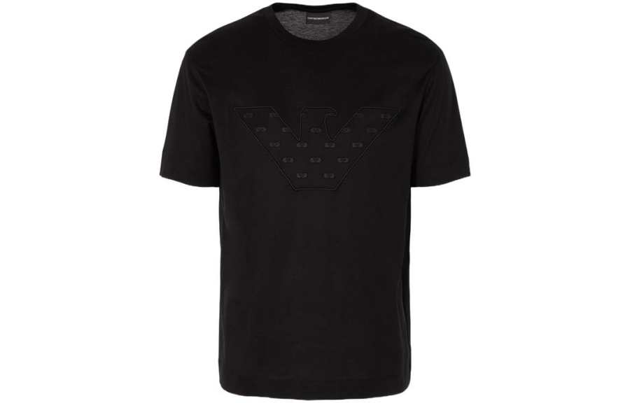 EMPORIO ARMANI 【Zoomed ImageryBest of: PromotionsPrevious Season】logo-appliqué crew-neck T-shirt