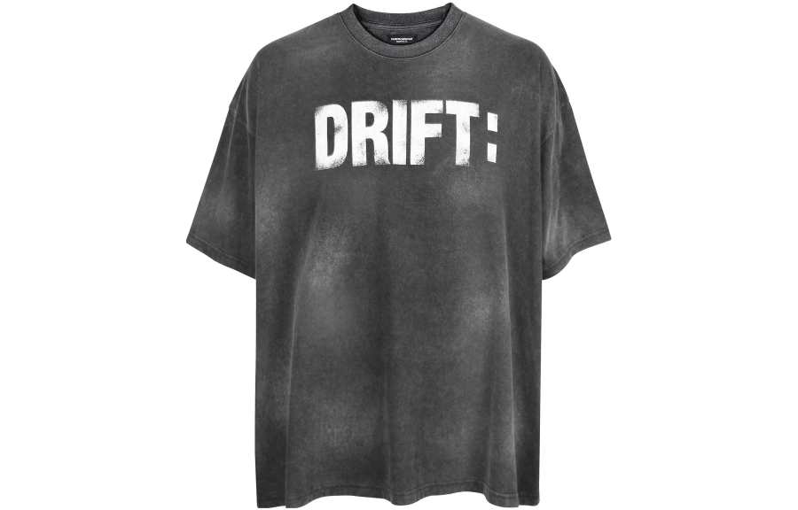 Far Archive T Shirts Unisex Washed Black Crew Neck Moderate Straight Fit
