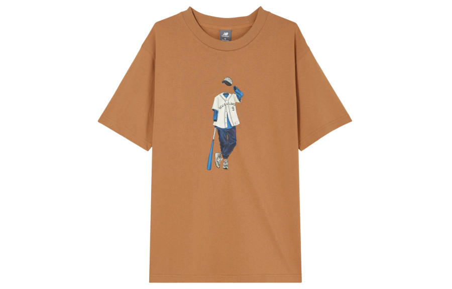 New Balance New Balance Athletics Baseball Style T Shirt Men's Walnut Wood
