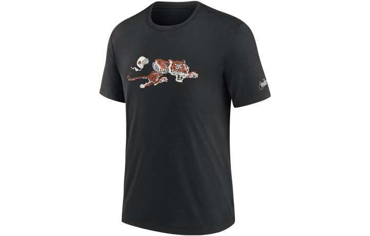 Nike Nike T Shirts Men's Black Crew Neck Moderate Straight Fit