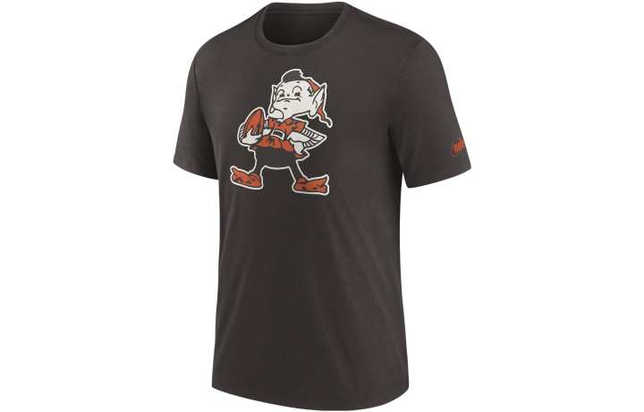 Nike Nike T Shirts Men's Brown Crew Neck Moderate Straight Fit