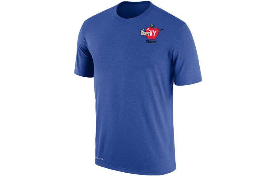 Nike Nike T Shirts Men's Royal Blue Crew Neck Moderate Straight Fit