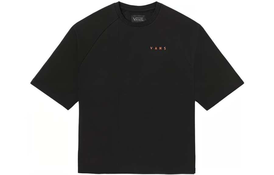 Vans CD T Shirts Unisex Black Crew Neck Moderate Straight Fit