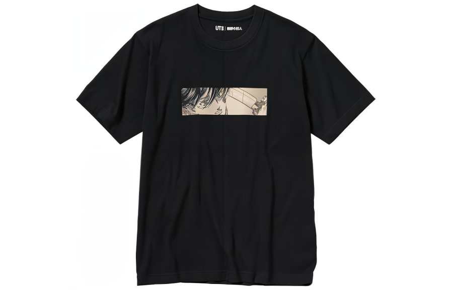 UNIQLO X Attack On Titan T Shirt Unisex Black