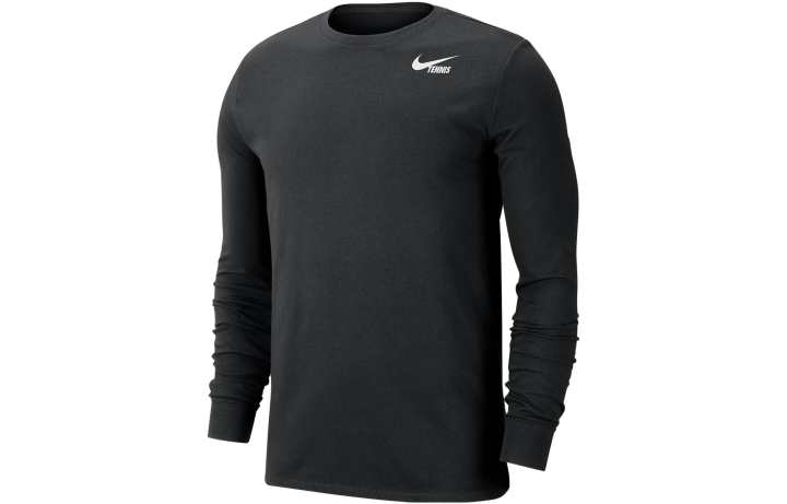 Nike Nike T Shirts Men's Black Crew Neck Moderate Straight Fit