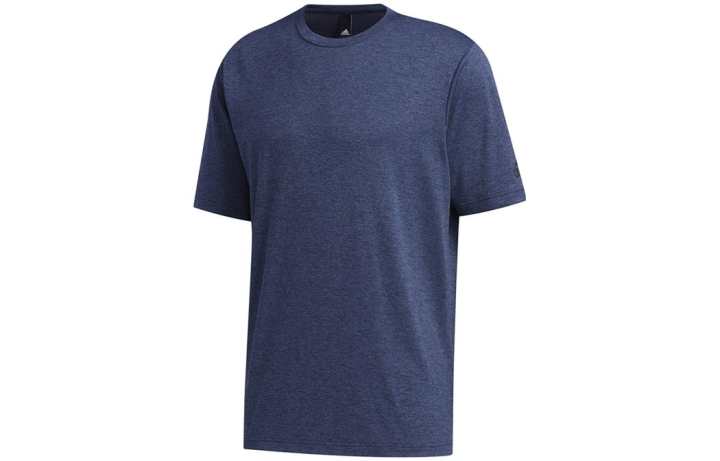 Adidas Adidas T Shirts Men's Blue Crew Neck Moderate Straight Fit