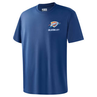 NBA Team Culture Collection T Shirts Unisex Navy Blue Crew Neck Thin