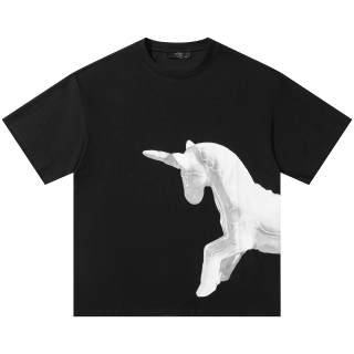 Duamin T Shirts Unisex Black Crew Neck Moderate