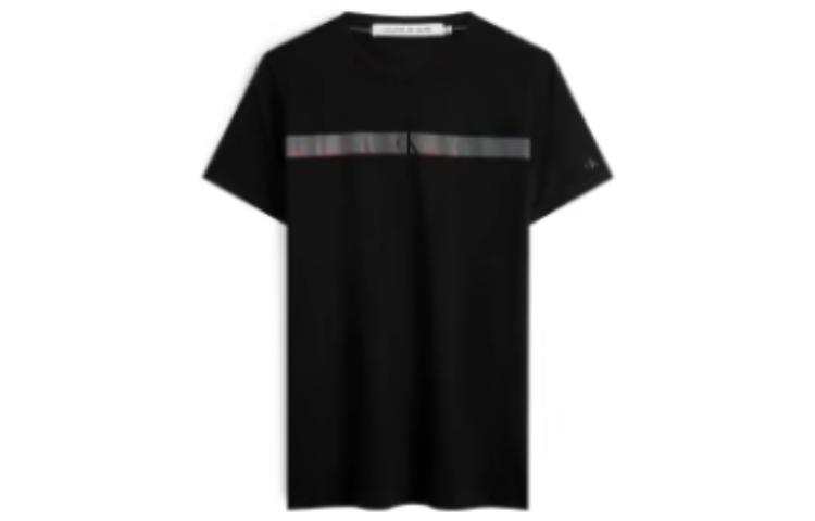 Calvin Klein T Shirts Men's BEH Black Crew Neck Moderate