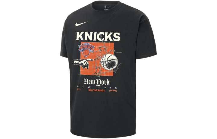 Nike Nike New York Knicks Courtside T Shirt New York Knicks Men's Black