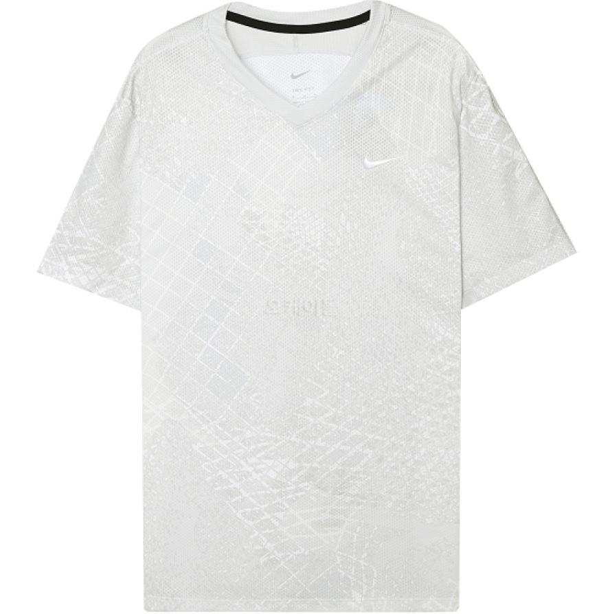 Nike Nike T Shirts Men's White V Neck Moderate Straight Fit