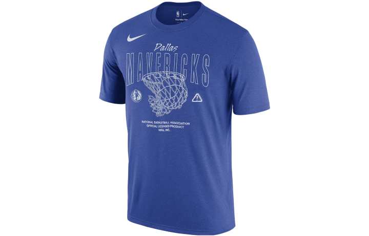 Nike Nike T Shirts Men's Royal Blue Crew Neck Moderate Straight Fit