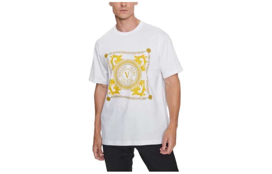 VERSACE Jeans Couture Logo Printed Crewneck T Shirt