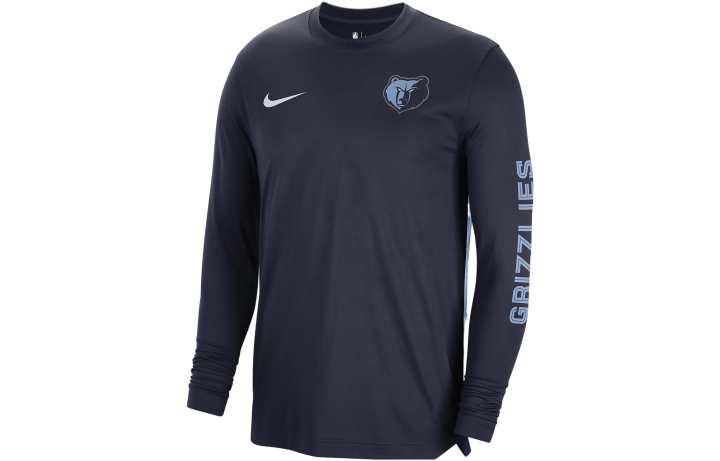 Nike Nike Dri Fit T Shirts Men's Dark Blue Crew Neck Moderate Straight Fit
