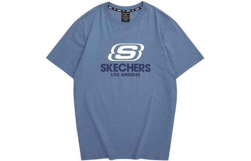 Skechers T Shirt Unisex Crown Blue