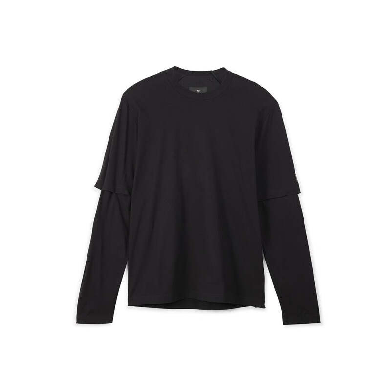 Y-3 Y 3 T Shirts Men's Black Crew Neck Moderate Straight Fit
