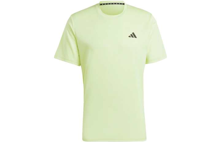 Adidas Adidas Essential T Shirts Men's Green Crew Neck Moderate Straight Fit