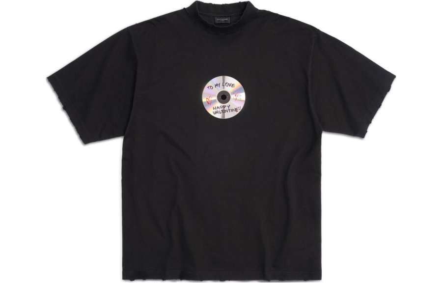 Balenciaga T Shirt Regular Fit Unisex Black