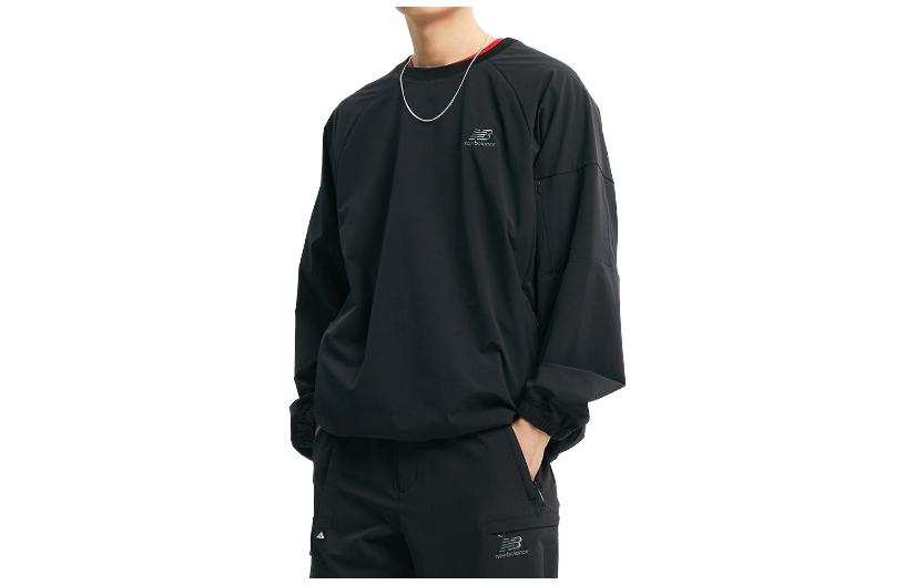 New Balance New Balance T Shirts Men's Black Crew Neck Moderate Straight Fit