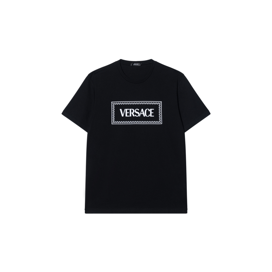 VERSACE VERSACE Logo Printed Crewneck T Shirt