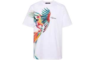 Roberto Cavalli Parrot print Cotton T shirt