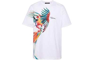 Roberto Cavalli Parrot print Cotton T shirt