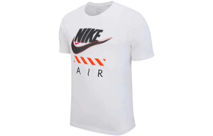 Nike Nike T Shirts Men's White Crew Neck Moderate Straight Fit