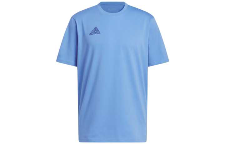 Adidas Adidas T Shirts Men's Blue Crew Neck Moderate Straight Fit