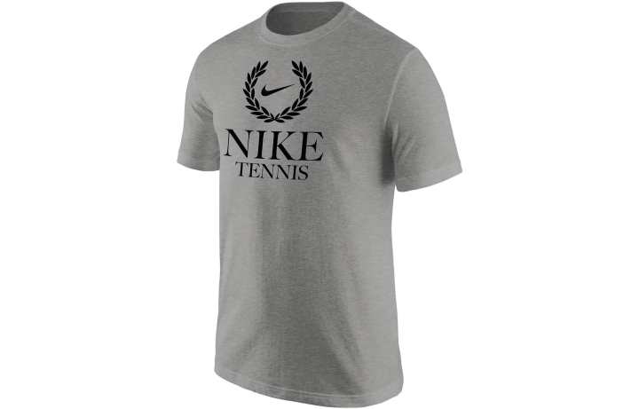 Nike Nike T Shirts Men's Gray Crew Neck Moderate Straight Fit