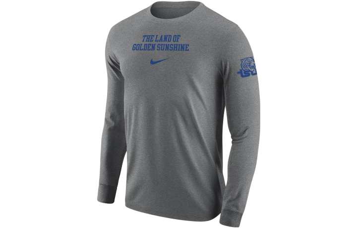 Nike Nike T Shirts Men's Gray Crew Neck Moderate Straight Fit