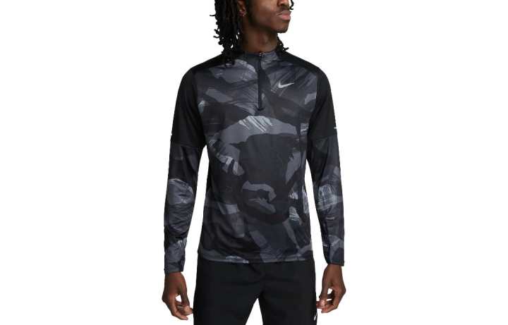 Nike Nike T Shirts Men's Black Crew Neck Moderate Straight Fit
