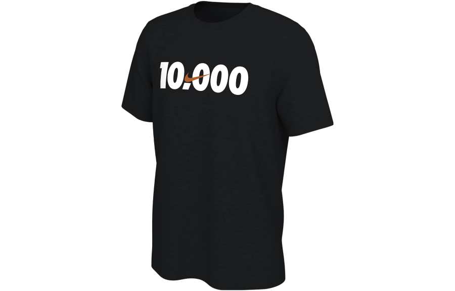 Nike Nike T Shirts Men's Black Crew Neck Moderate Straight Fit