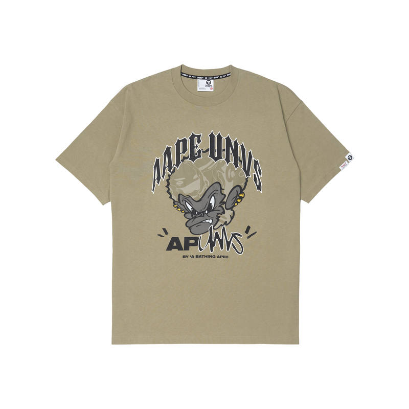 Aape T Shirts Men's Crew Neck Moderate Straight Fit