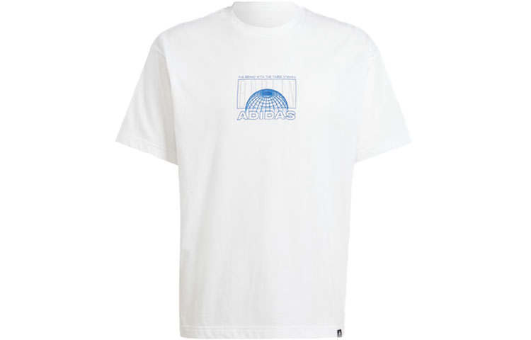 Adidas Adidas T Shirts Unisex White Crew Neck Moderate Straight Fit