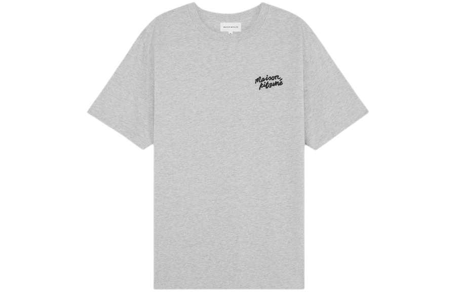 Maison Kitsune logo-embroidered cotton T-shirt