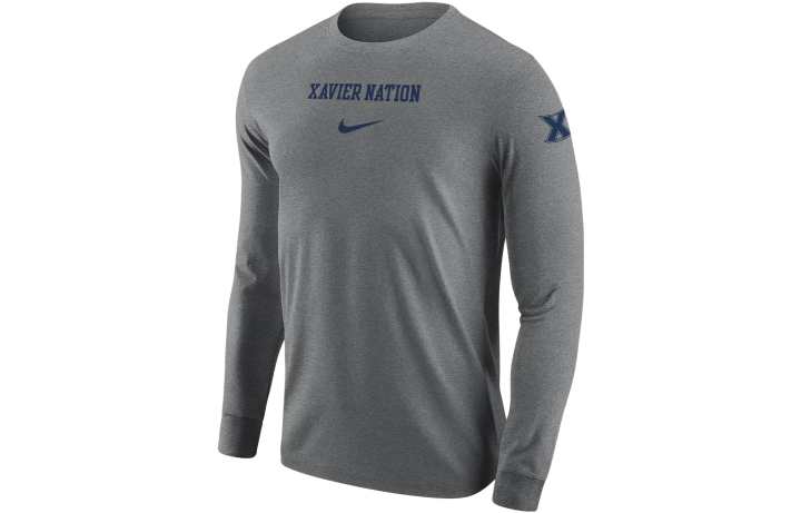 Nike Nike T Shirts Men's Gray Crew Neck Moderate Straight Fit