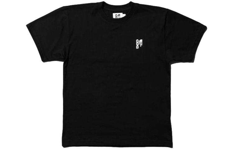 THE NORTH FACE X CDG FW23 Collaboration Collection T Shirts Unisex Black Crew Neck Moderate Straight Fit