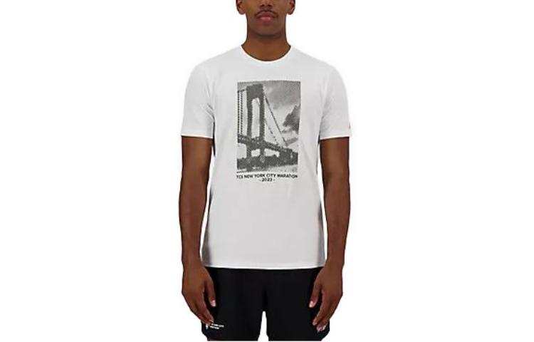 New Balance New Balance NYC Marathon Graphic T Shirt T Shirt Men's White