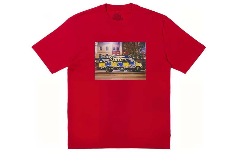 PALACE FW23 T Shirts Unisex Red Crew Neck Moderate
