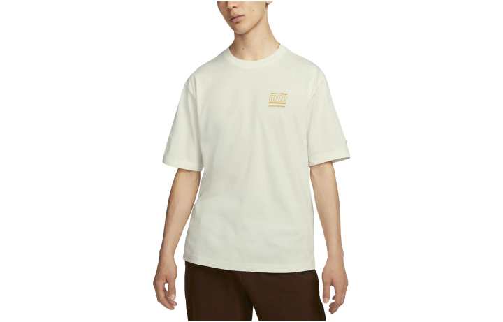 Nike Nike T Shirts Men's Light Green Crew Neck Moderate Straight Fit